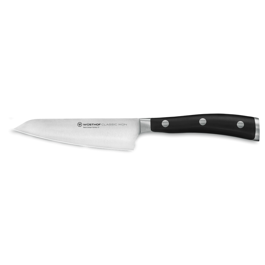 Wusthof Classic Ikon 4.5" Asian Utility Knife - Black