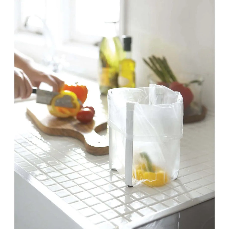 Yamazaki Tower Collapsible Bottle Dryer and Bag Holder - Small