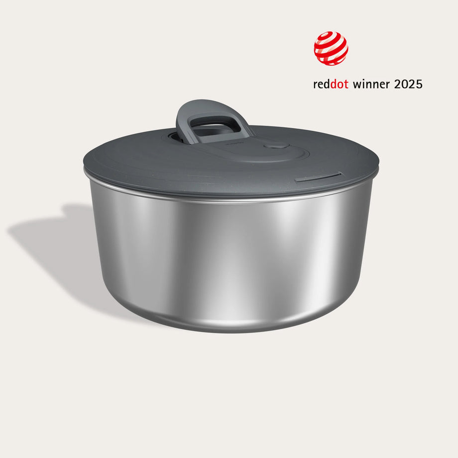 Zyliss Easy Spin®  Stainless Steel Salad Spinner - Small