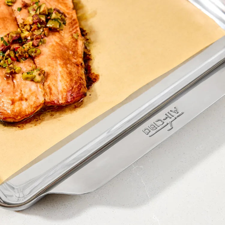 All-Clad Stainless Steel Sheet Pan with Rack - set of 2