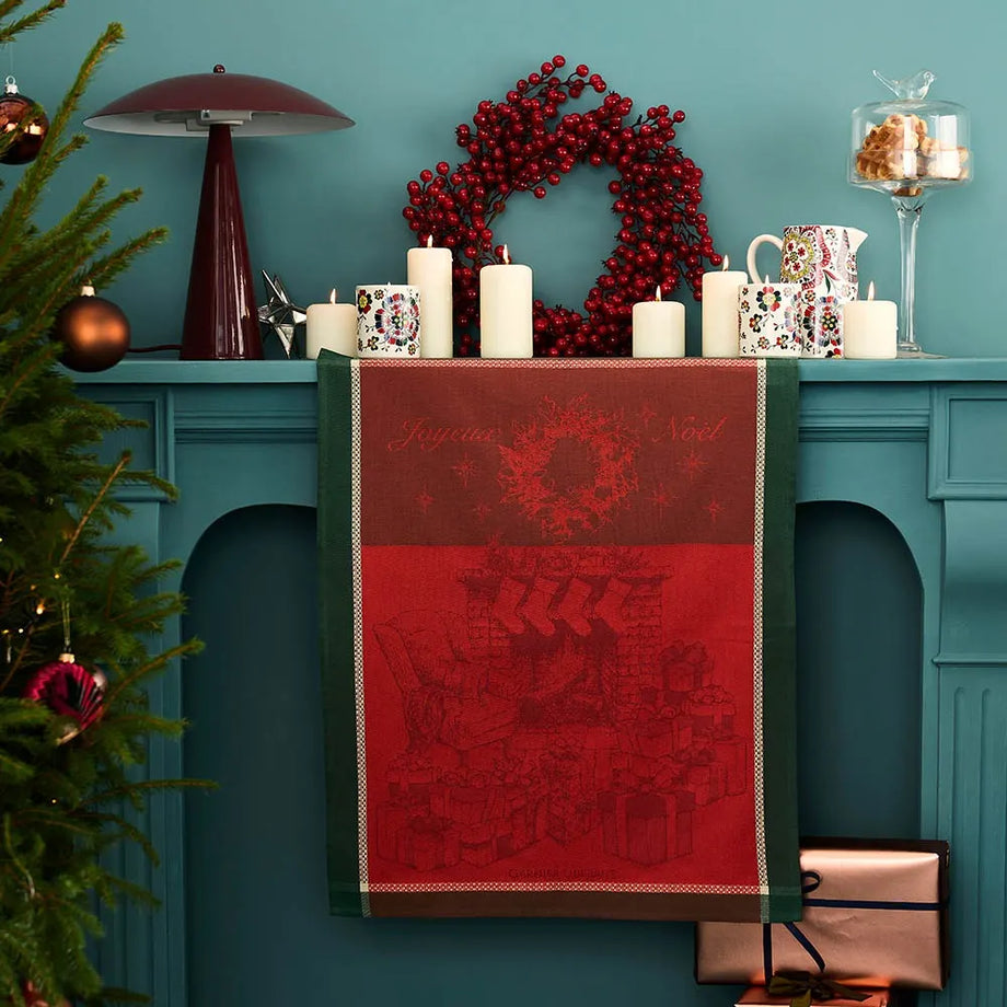 Garnier-Thiebaut Kitchen Towel - Les Cadeaux De Noel Houx