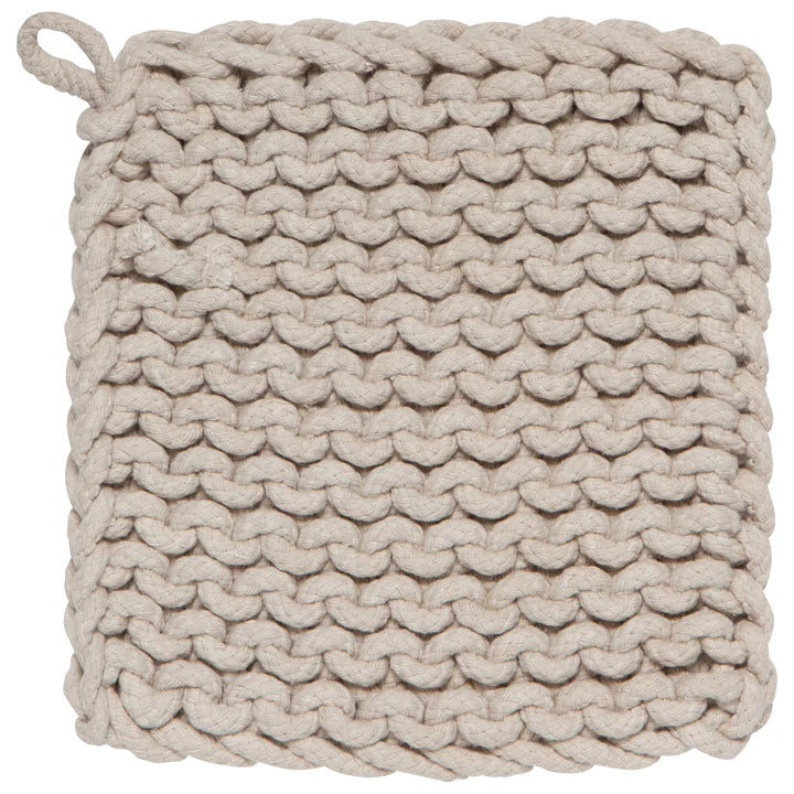 Danica Heirloom Knit Potholder - Dove Gray