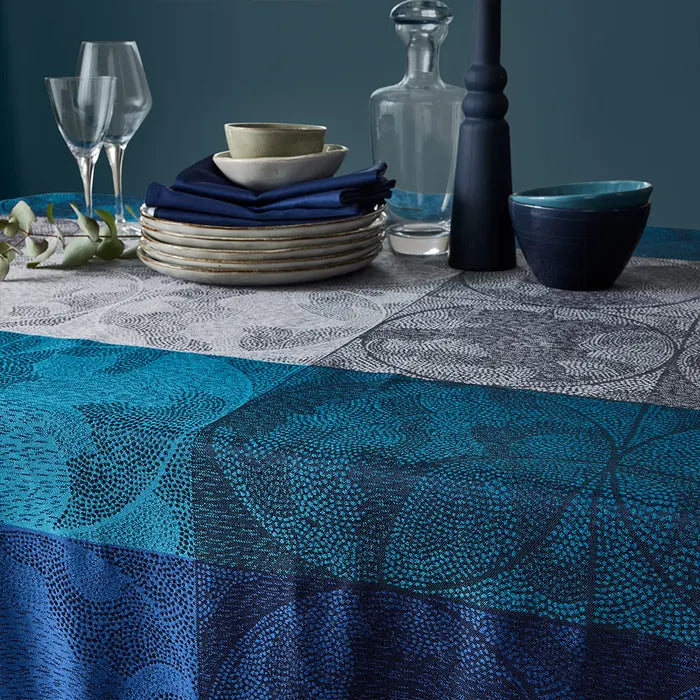Garnier-Thiebaut Tablecloth - Mille Spheres Nocturne 61 X 102"