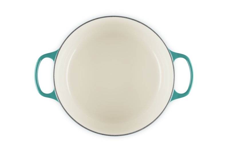 Le Creuset 6.7L Signature Round French Oven - Bleu Riviera