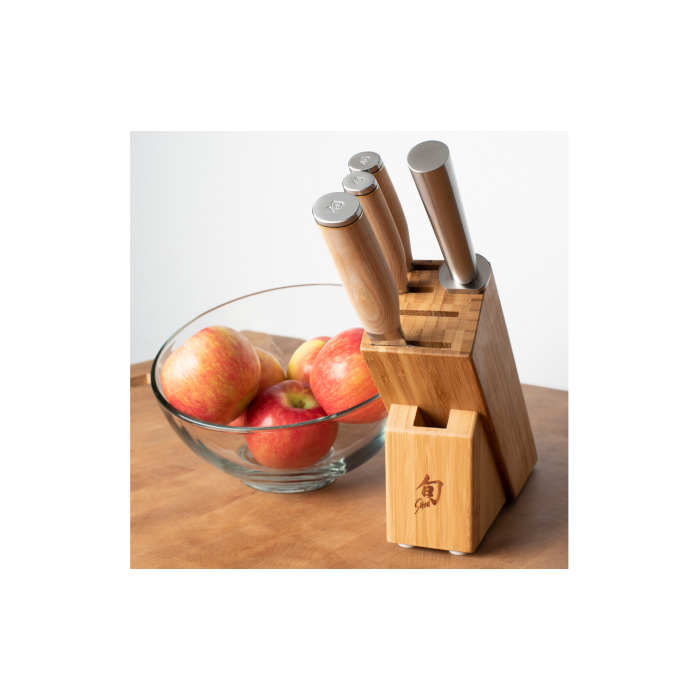 Shun Premier Blonde 5 Pc Starter Block Set With Slimline Block — Floor Model