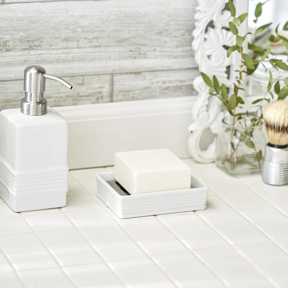 RSVP Stoneware Soap Dish