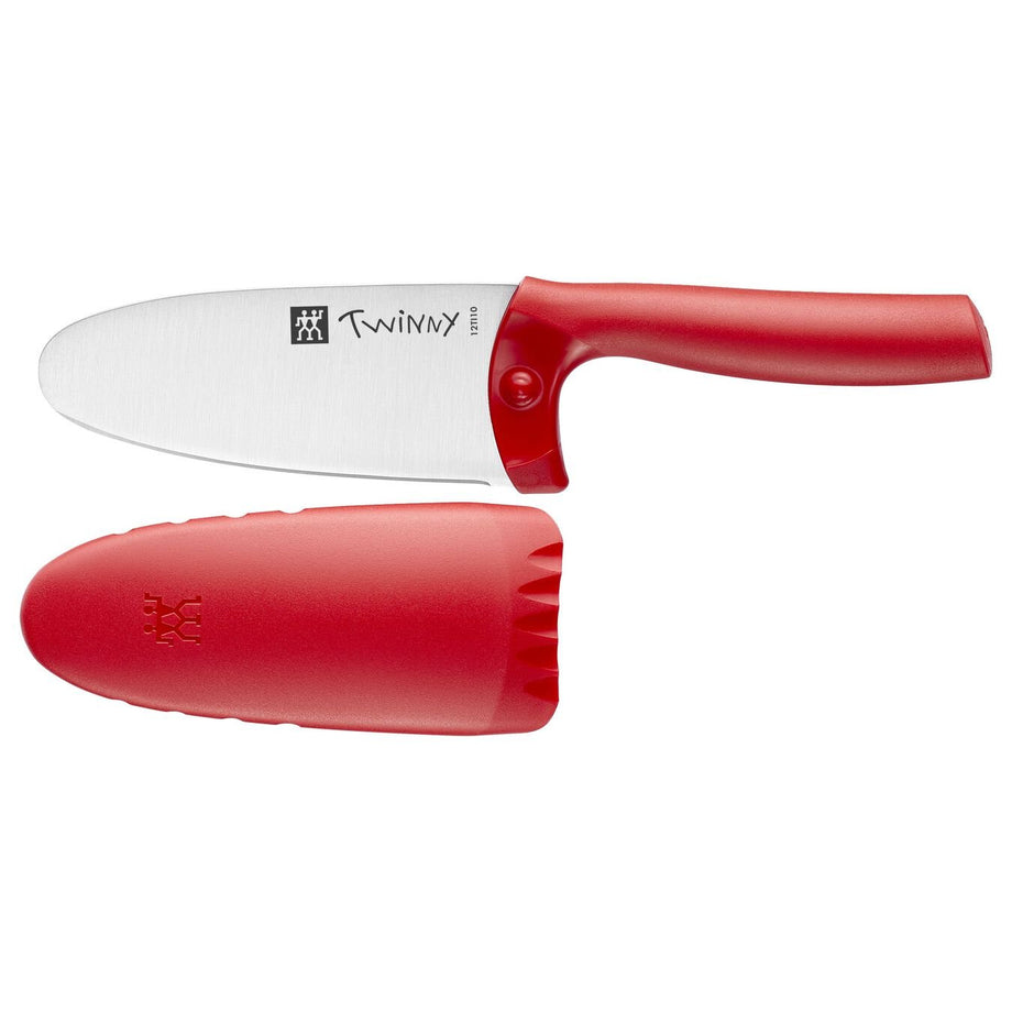 TWINNY 4"  KIDS CHEF'S KNIFE - Red