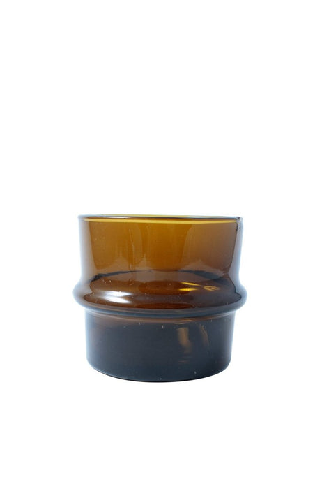Moroccan Mouthblown Beldi Tumblers - Medium, Amber