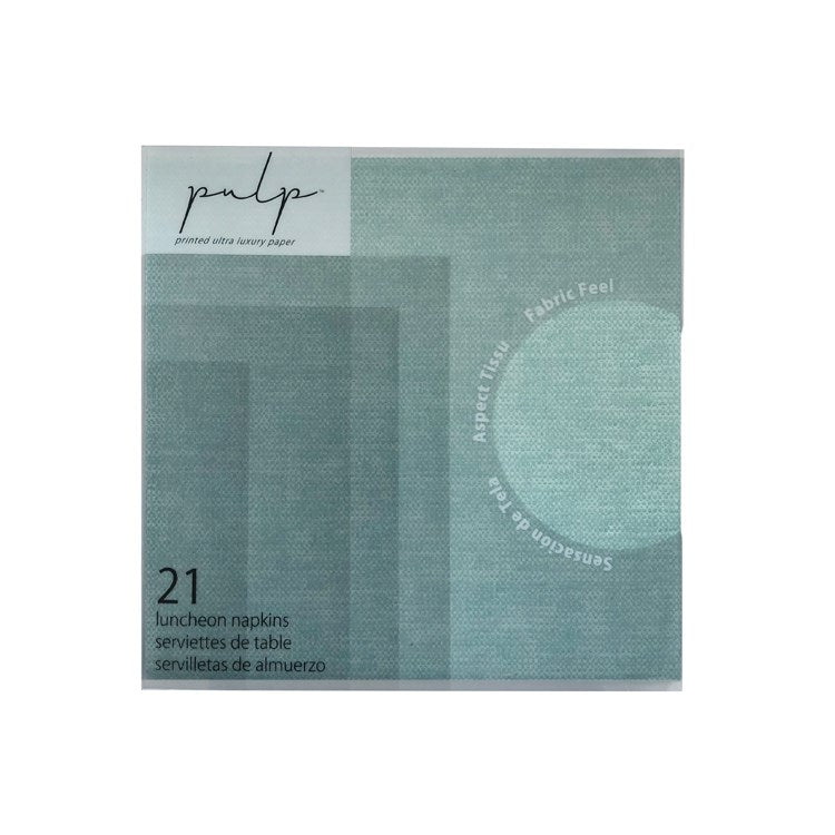 Pulp Luncheon Paper Napkin 21 pc - Aqua