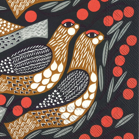 Marimekko Paper Lunch Napkin - KIIRUNA Dark Green