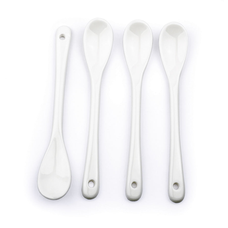 RSVP Small White Ceramic Spoon
