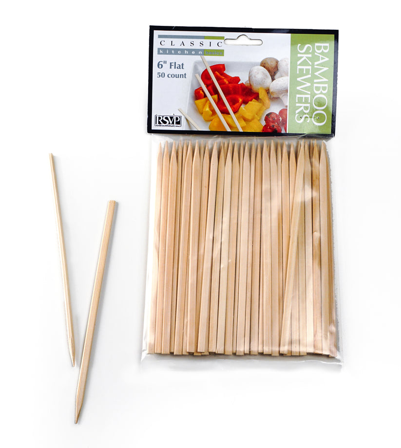 RSVP Flat Bamboo Skewers