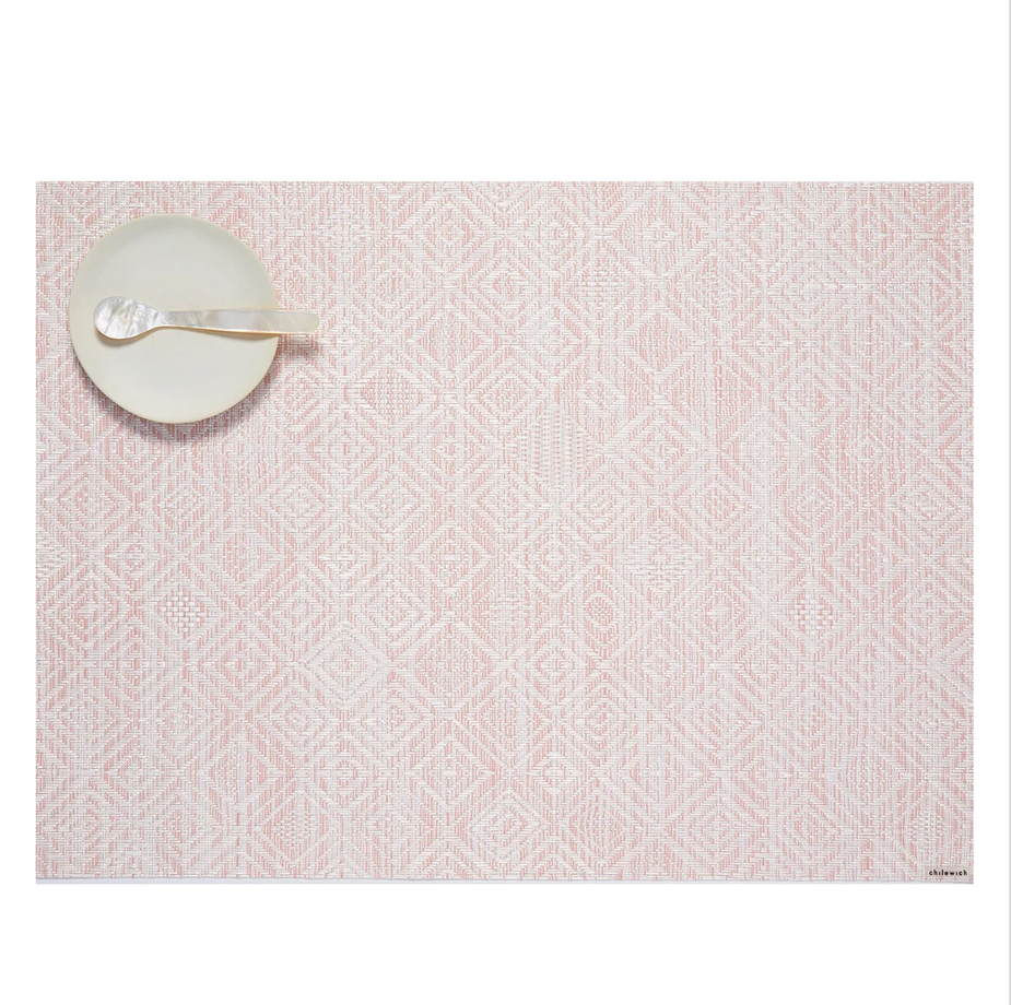 Chilewich Table Mats - Mosaic / Pink Lemonade