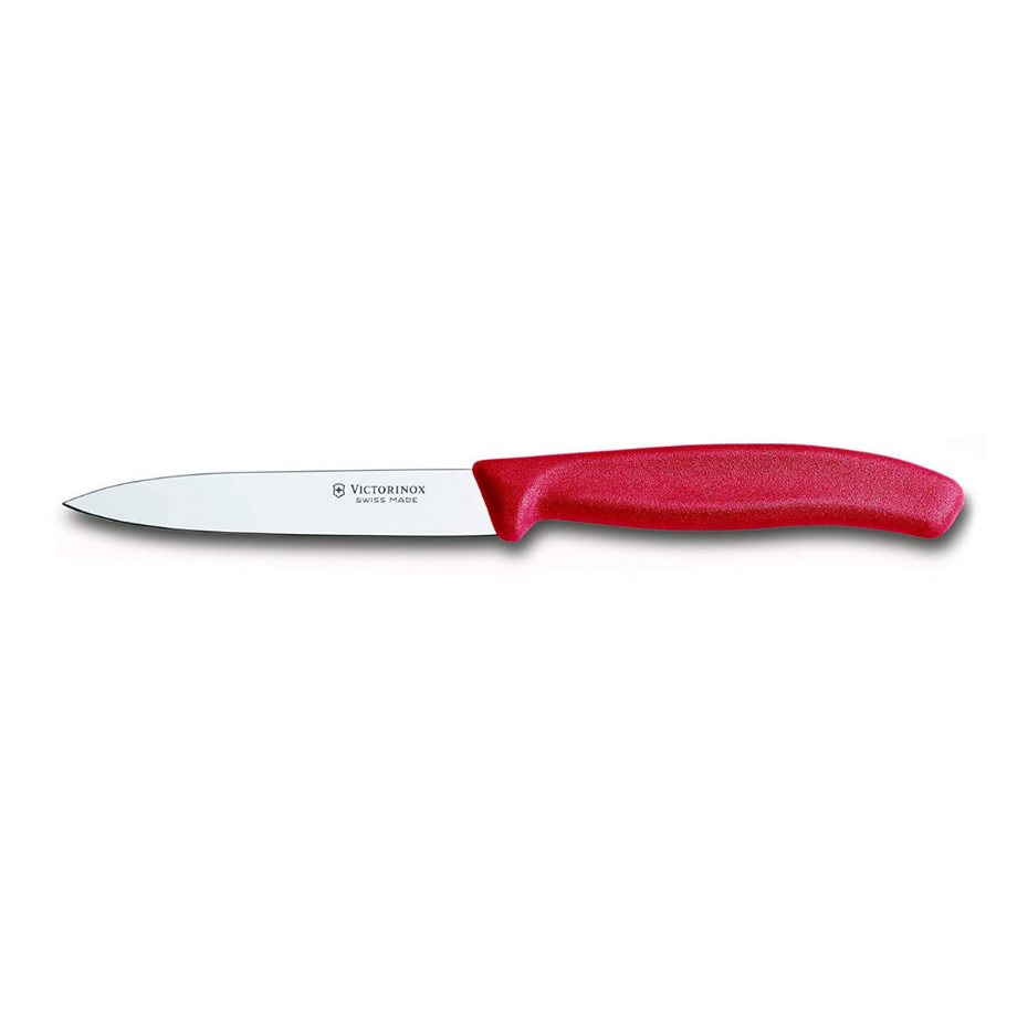 Victorinox 4" Straight Paring Knife- Red