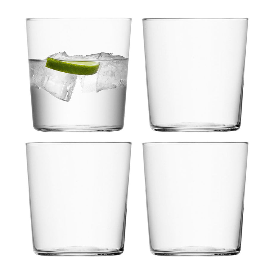 LSA Gio Set de 4 Tumblers - 390 ml / Ø8.4 x H9cm