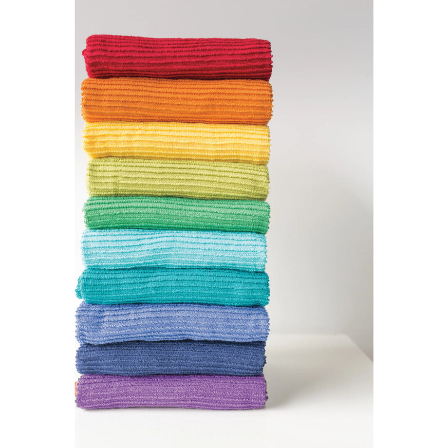 Danica Ripple Terry Coton Dishtowel - London Gray