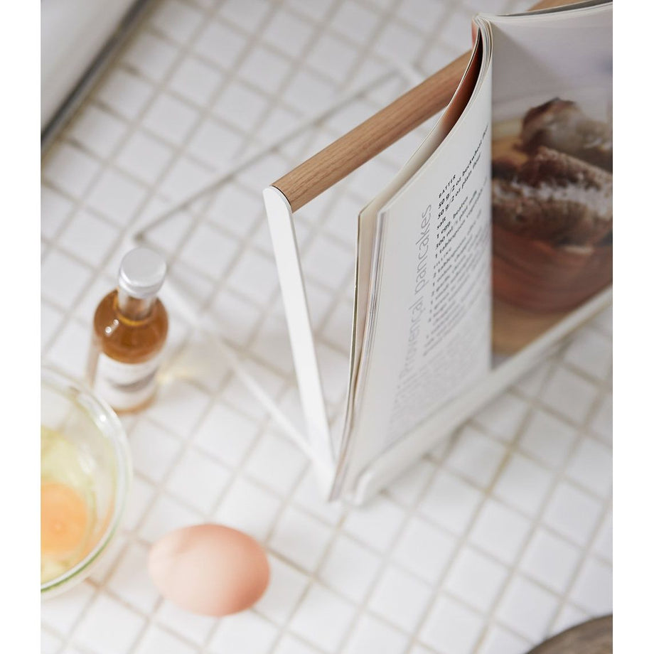 Yamazaki White Tosca Cookbook Stand
