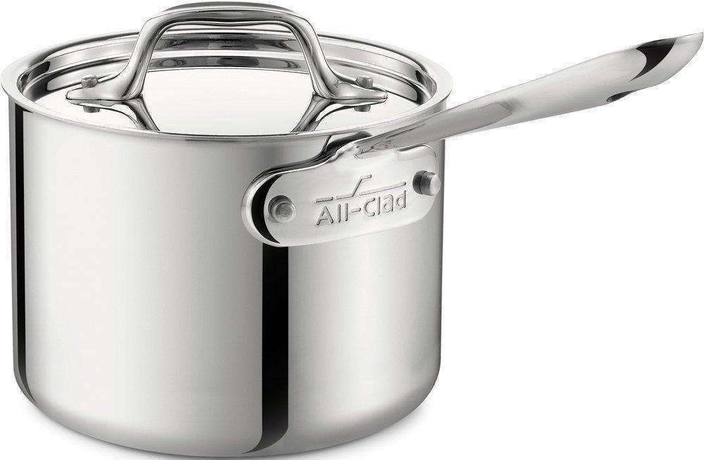 All-Clad D3 Stainless Steel 2Qt Sauce Pan