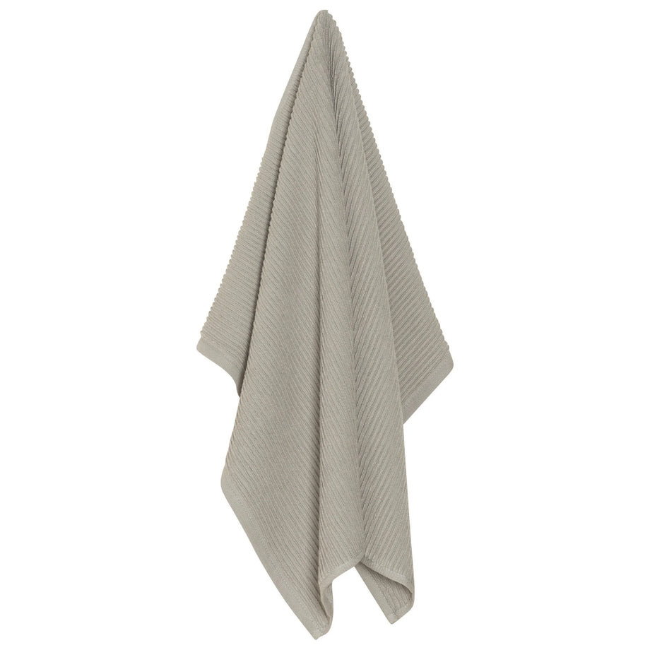 Danica Ripple Terry Coton Dishtowel - London Gray