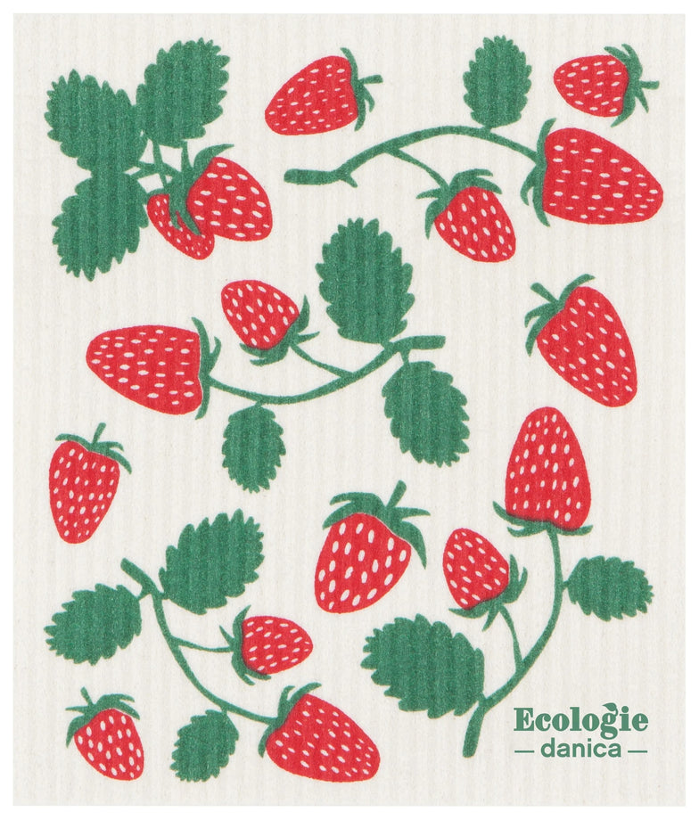 Ecologie Suédois Cloth - Fraises