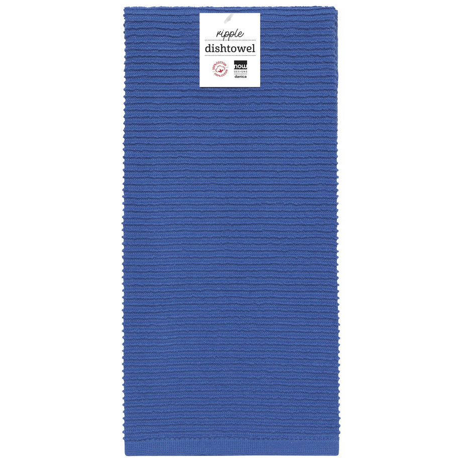 Danica Ripple Terry Coton Dishtowel - Royal Blue
