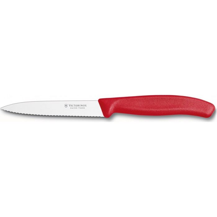 Victorinox 4" Serrated Paring Knife - Red